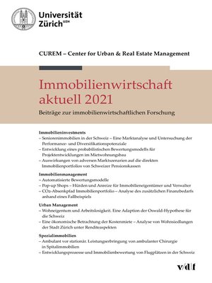 cover image of Immobilienwirtschaft aktuell 2021